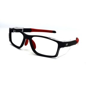 OZS WARRIOR 202 M.BLACK RED ANGLE