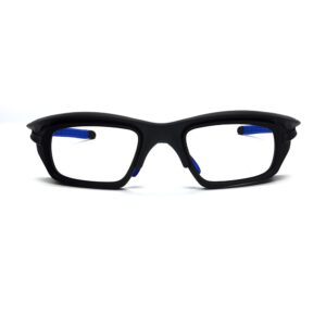 warrior 101 matte black.blue front
